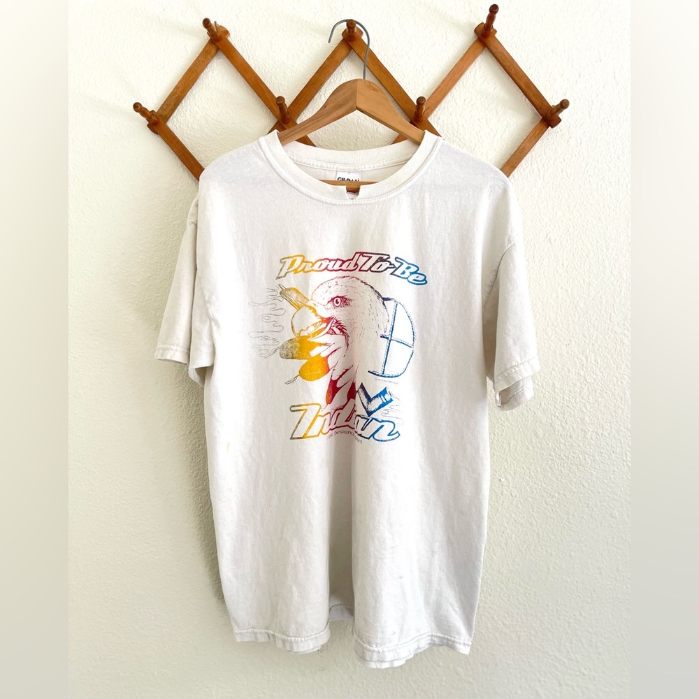 Vintage Proud To Be Indian Eagle Feathers Graphic